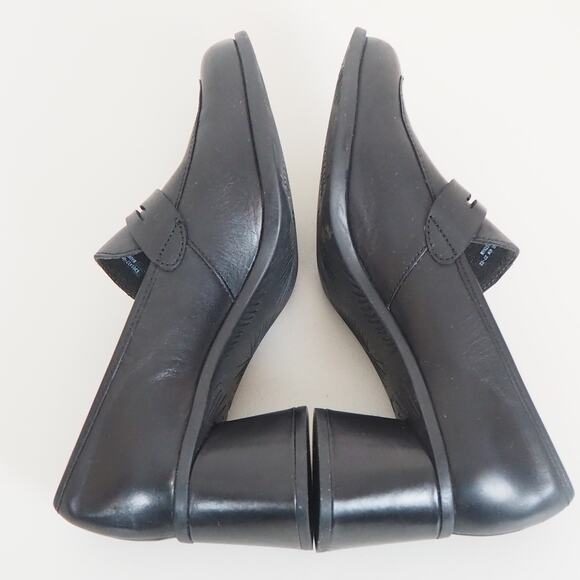 Camper Kiara Black Penny Leather Loafers Chunky Heel Women's EU 40 US 9 - Picture 9 of 12